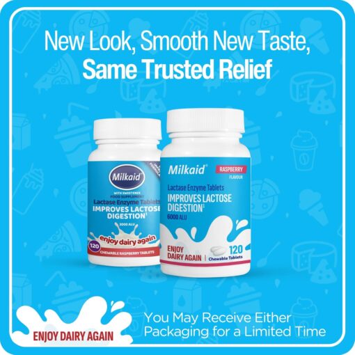 Milkaid Tablets 120s (Raspberry Flavour) - Image 7